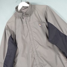 Vintage Nike TN Track Jacket Mens Medium Grey Black 90s Streetwear Swoosh Top