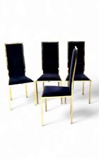 Set Of Four Italian Zevi Dining Chairs Mid Century Vintage