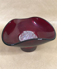 Vintage Retro Red Glass Small