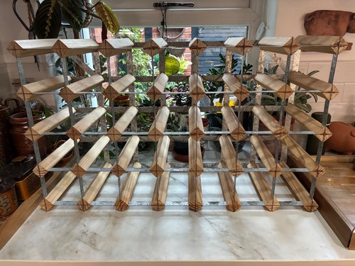 Wine rack pine and - rack,