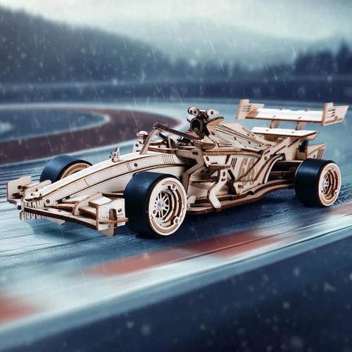 Rokr racing car wooden - f1, 3d