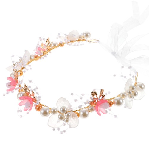Flower pearl headband - headband, girl