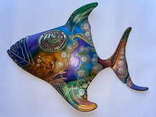 Glitzy Mirrored Wall Fish Art