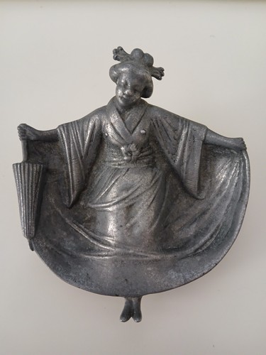 Vintage naughty geisha pewter - naughty,
