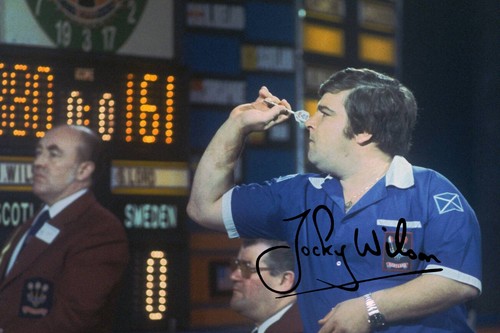 Jocky wilson signed pre - wilson,