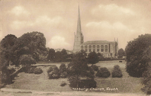 Tetbury church south 1930s - south,