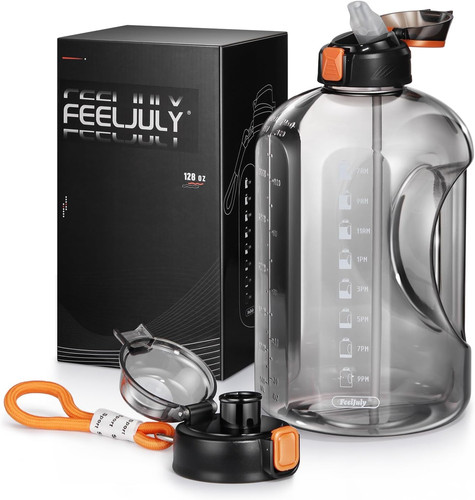 Gallon water bottle with - water,