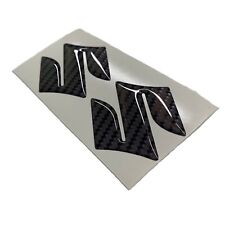SUZUKI GSXR GSX-R Emblem 3D Sticker Set of 2pc, BlackCARBON color