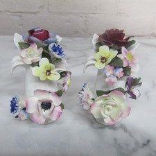 Royal Doulton Flower Rose Posy Vase Pair Bone China Ornament