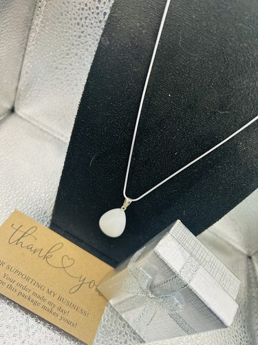 Hand made resin white pendant - hand,