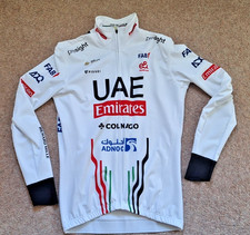 New Pissei Team UAE Colnago Team Mens Thermal Jacket, White , Size L / 48