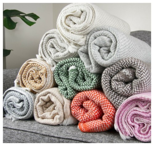 Thick cashmere blanket wrap - cashmere,