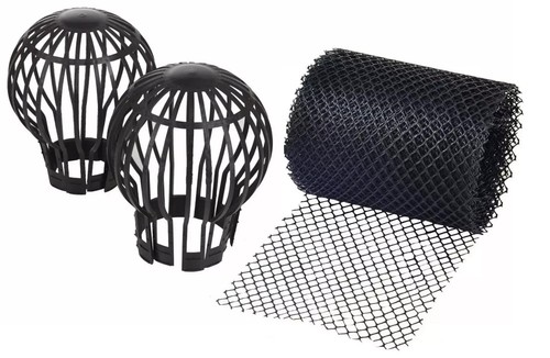 2pc downpipe drain filter - downpipe,