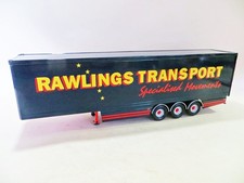 CORGI '3 AXLE BOX TRAILER ONLY FOR TRACTOR UNIT RAWLINGS TRANSPORT' 1:50 CC13813