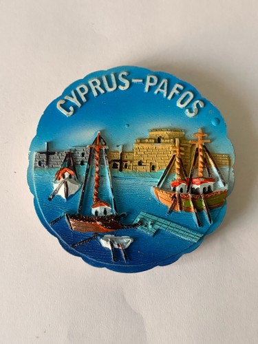 Cyprus pafos fridge magnet - pafos, 3d