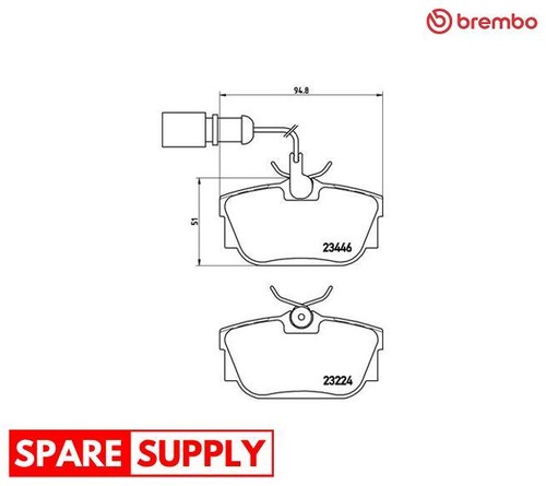 Brake pad set - pad,