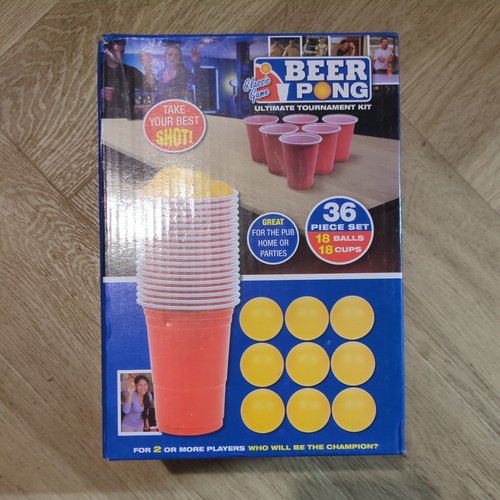 Beer pong drinking - beer, set