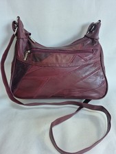 Burgundy Patchwork Shoulder