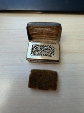 GEORGIAN 1802 SOLID SILVER GILT VINAIGRETTE BIRMINGHAM T.W. (32507)