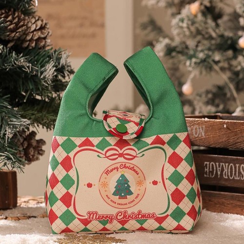 Christmas canvas mini tote bag - christmas,