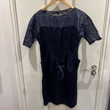 Reiss Navy Blue Silk Dress