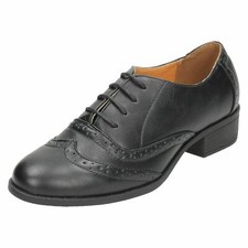 Ladies Spot On Mid Heel Lace