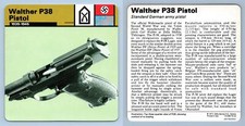 Walther P38 Pistol - 1939-45 - Weapons - WW2 Edito-Service SA 1977 Card