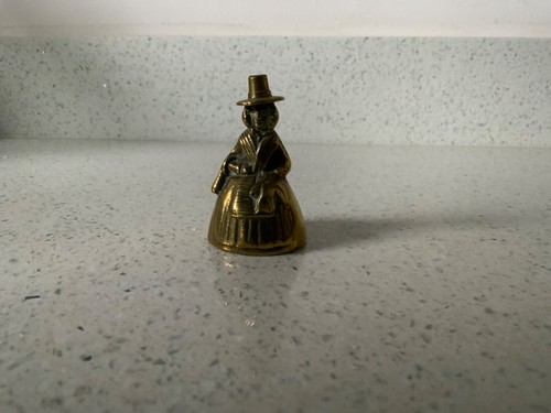 Vintage brass welsh lady bell - welsh,