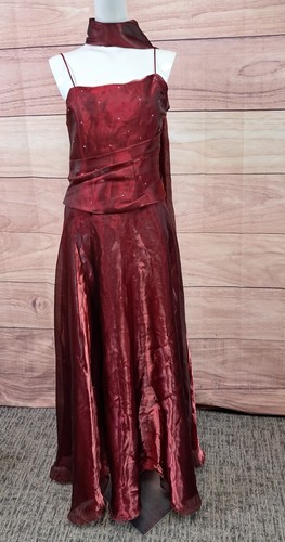 Jora collection red ballgown - red,