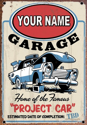 Personalised garage sign - personalised,