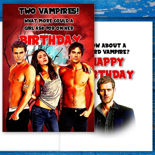 Vampire diaries birthday - birthday, card
