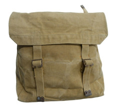 Vintage WW2 British Army Canvas Field Bag Pouch 1940s Indiana Jones Style