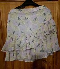 Ted BAKER new with Tags Frilly Raa Raa Skirt In Lemon and Pink With Sparkles