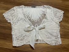 Wallis ivory lace tape work