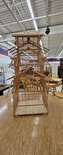 Vintage bamboo bird - bamboo, cage