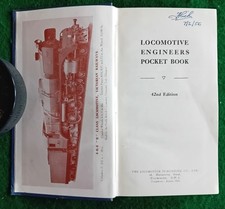 'LOCOMOTIVE ENGINEERS POCKET BOOK' STEAM ENGINES 1950s NICE!