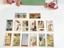 Lot of 14 vintage Wills cigarette cards – household & garden hints mix