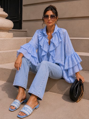 Women blouse with - women's,