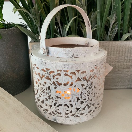 12cm antique white hurricane - 12cm,