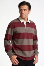 M&S Striped Long Sleeve Rugby