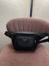 Emporio Armani Black Messenger Pouch/Shoulder/Man Bag Rare