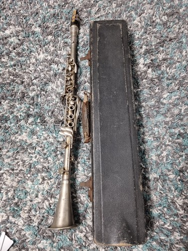 Vintage metal clarinet - metal,