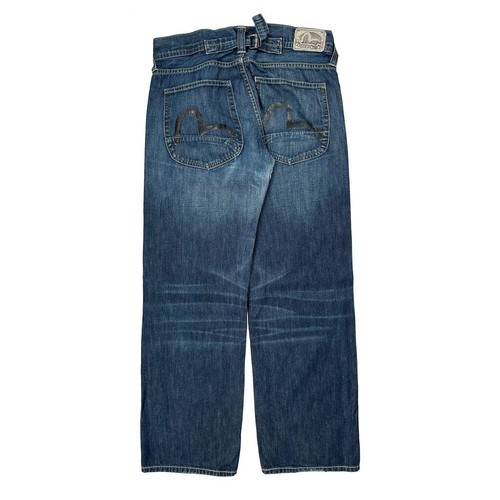 Buckle back evisu wide leg - buckle,