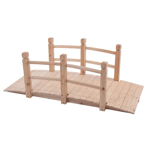 Arch bridge small wooden - bridge,