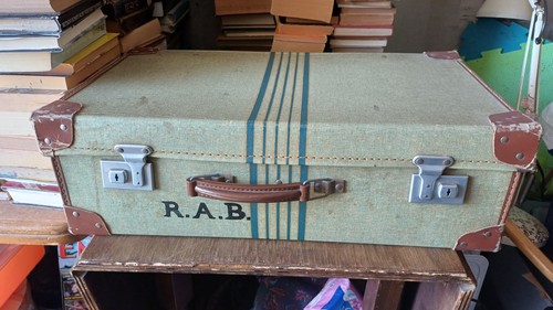 Vintage hard shell suitcase - vintage,
