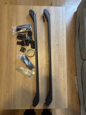 Universal Fit Car Roof Rack Cross Bars Black Aluminum Adjustable Lockable