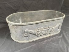 Antique Vintage 1900s Early 20th Century Solid Lead Garden Planter