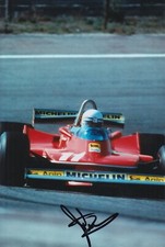 Jody Scheckter Hand Signed 12x8 Photo F1 Autograph Scuderia Ferrari 2