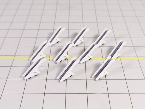 10x white widebody aircraft - widebody,