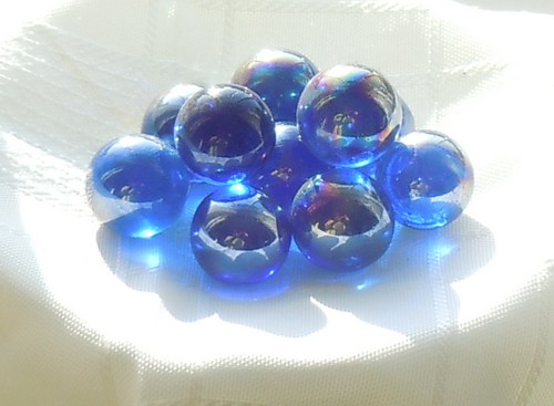 Glass marbles various - 10,